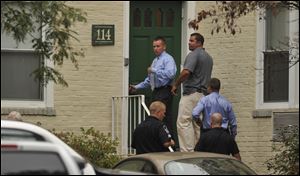 Law enforcement from local, state and federal jurisdictions investigate the residence of Miriam Carey in Stamford, Conn. 