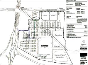 Costco's latest preliminary site plan.