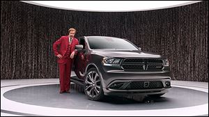 Chrysler’s new ad for the 2014 Dodge Durango features Will Ferrell as ‘Anchorman’ character Ron Burgundy. The risky campaign is scheduled to appear on television until the movie ‘Anchorman 2: The Legend Continues,’ makes its debut around Christmas. Mr. Ferrell wrote and produced the ads.