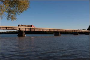 State Rt 109 bridge over the Maumee River, also known as the Damascus Bridge.