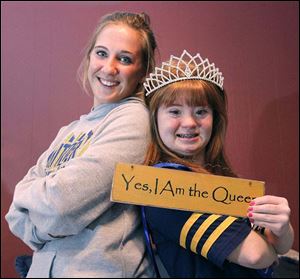 Whitmer High School senior Grace Haskin, left, promoted a campaign to elect her best friend, Bethany Wissler, homecoming queen.