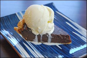 Easy Chocolate-Buttermilk Pie is a good choice for holiday entertaining.
