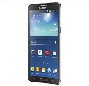 The Samsung Electronics Co. new Galaxy Round, the world’s first curved display smartphone.