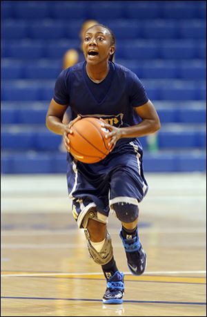 University of Toledo’s Andola Dortch will play point guard this season for the Rockets.