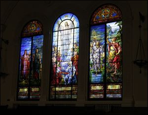 Tiffany stained glass windows are featured in the First Congregational Church on Collingwood Boulevard in the Old West End. 