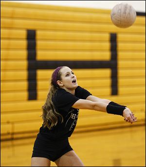 Audra Appold, a junior, leads the team with 313 kills and 39 aces. Perrysburg is 20-2, ranked No. 9 in Division I.