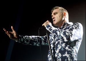 Singer Morrissey performs at Hollywood High School on March 2 in Los Angeles.