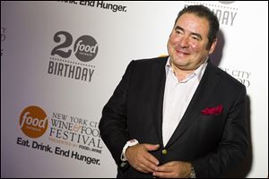 Emeril Lagasse attends the Food Network's 20th birthday party on Thursday in New York.