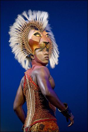 Dashaun Young portrays Simba in the Broadway production of  