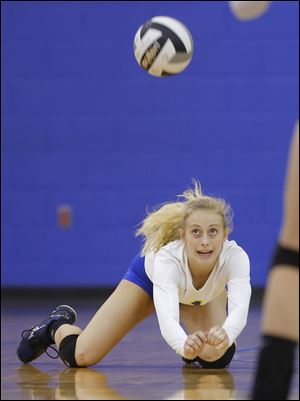Maurissa Leonard, a junior libero, leads St. Ursula with 232 digs. The Arrows had the fifth undefeated regular season in school history. 