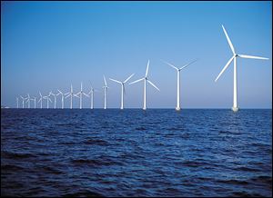 WindStrand, an Owens Corning product, has been used to make the blades for this wind farm near Copenhagen.