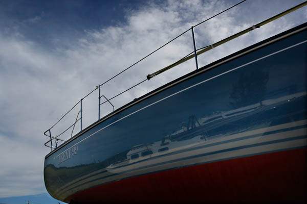 Three-custom-built-yachts-sit-in-dry-dock-at-Hanover-Marine