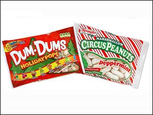 Spangler Candy Co. will offer limited edition holiday flavors in two of its most popular brands: New Dum Dums Holiday Pops and Peppermint Marshmallow Circus Peanuts.