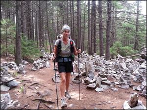 Cheryl McCormick on Appalachian Trail. 