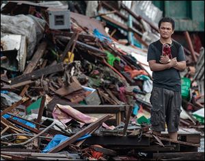 Haiyan, one of the most powerful typhoons ever recorded, destroyed about 70 percent to 80 percent of structures in its path as it tore through Leyte province. 