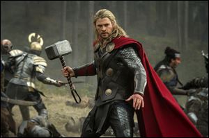 Chris Hemsworth in a scene from Disney's 'Thor: The Dark World,' which earned $86.1 million during the weekend box office as it opened domestically at No. 1, according to studio estimates today.