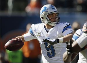 Lions quarterback Matthew Stafford threw for 219 yards as Detroit won two in a row for the first time since the end of September.