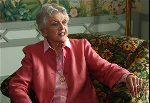Actress Angela Lansbury portrayed fictional mystery writer Jessica Fletcher in the TV show 'Murder, She Wrote.'