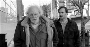 Bruce Dern as Woody Grant, left, and Will Forte as David Grant in a scene from the film 