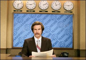 Will Ferrell as anchorman Ron Burgundy in 