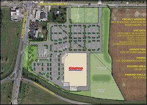 Latest Costco preliminary site plan for Eckel Junction Road and State Rt. 25 in Perrysburg.