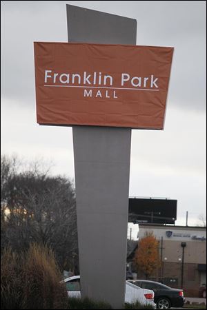 Temporary signage has been put up for the Franklin Park Mall along Sylvania Avenue in West Toledo.
