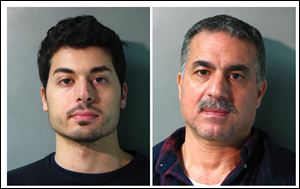 From the Nassau County Police Department in N.Y. are Karim Jaghab, left, and his father, Nabil Jaghab.