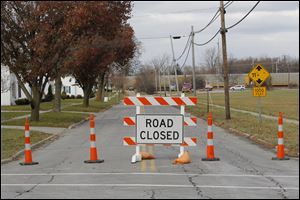 Part of Main Street that is near the rail yard in Willard was closed. Detours for motorists, however, were not as severe as disruptions to rail traffic in the area. 