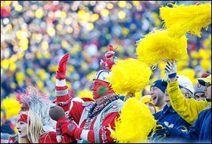 Plenty of Ohio State fans including Jon ‘Big Nut’ Peters of Fremont made the trip to Michigan Stadium to cheer on the Buckeyes.