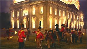 This re-enactment of British troops burning the White House was part of the History Channel show “First Invasion: The War of 1812,” partially filmed at Fort Meigs State Memorial in Perrysburg.