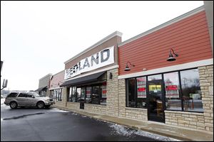 The facade of Bedland Furniture, which is going out of business after 51 years in Toledo.