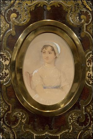 This portrait of novelist Jane Austen by James Andrews has sold for 164,500 pounds ($270,230) at a London auction. 