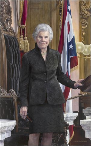 A portrait of Jo Ann Davidson, Ohio's only female speaker of the House.