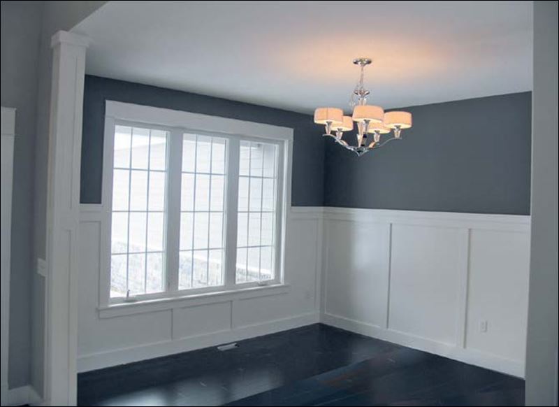 tall wainscoting dining room