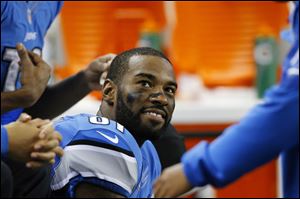 Detroit Lions wide receiver Calvin Johnson, a two-time All-Pro, has 1,351 yards receiving — ranking second in the NFL, trailing Cleveland's Josh Gordon by 49 yards. He has caught 12 touchdown passes, behind only New Orleans tight end Jimmy Graham.