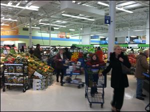 The Meijer store on Central Avenue has increased food sales just before the holiday.