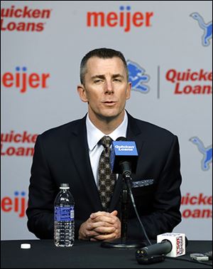 Detroit Lions president Tom Lewand explains the decision to fire Jim Schwartz on Monday.
