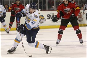 Scott Arnold was the Walleye's fourth leading scorer with 12 points. Arnold, 24, scored seven goals and had five assists in 25 games with Toledo in his second pro season. 