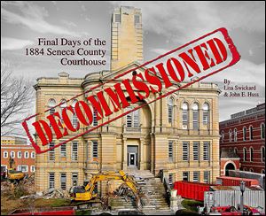 A German dinner and auction Saturday in Tiffin will raise money to help offset costs of printing a book that chronicled  the two-year fight to save the Seneca County Courthouse and ultimately its end. 