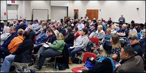 We Are Ohio, a labor-backed advocacy group formed to fight Senate Bill 5, conducted a right-to-work informational meeting in November at the downtown Toledo-Lucas County Public Library.