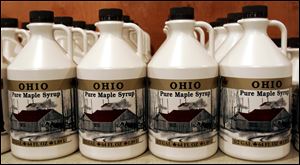 About 100,000 gallons of maple syrup are produced each year by Ohio's 900 producers.