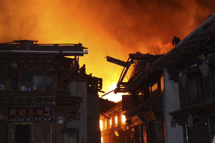 China-Ancient-Town-Fire