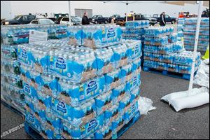 The GeStamp Stamping Plant-South Charleston (W.Va.) is one of several distribution locations open Sunday morning so local residents can pick up bottled water and fill containers after a chemical spill Thursday in the Elk River that has contaminated the public water supply in nine counties. 