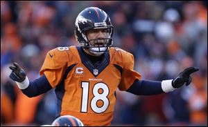 TV viewers Sunday couldn't help but notice how often, and loudly, Manning used the code word 