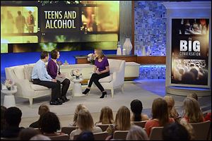Drs. Brian and Cynthia Hoeflinger appear on Katie Couric’s television program to talk about the death of their son, Brian.