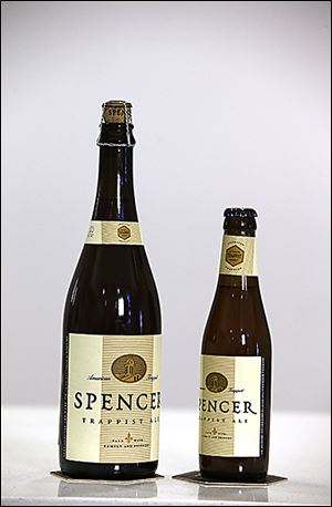 Bottles of Spencer Trappist Ale are seen at the Spencer Brewery in Spencer, Mass. Brewed by the Trappistine monks of St. Joseph's Abbey, Spencer Trappist Ale is the only certified Trappist beer brewed in the United States and the only one brewed outside of Europe.