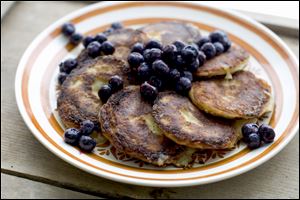 Small buckwheat pancakes called blini make excellent finger food. 