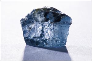 This 29.6 carat blue diamond was recovered at the Cullinan Diamond Mine near Pretoria, South Africa. 