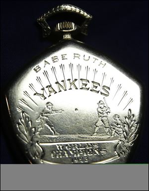 A pocket watch that was given to Babe Ruth in 1923.