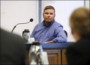 Witness James Parsons testifying during the trial of Cody Rickard.